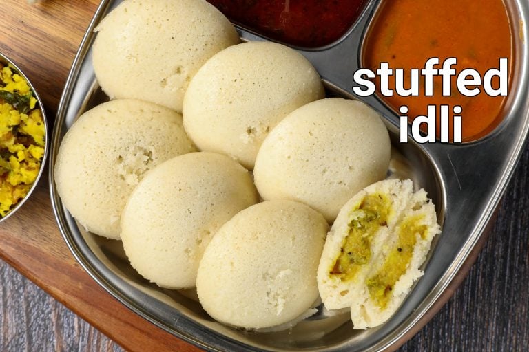भरवां इडली रेसिपी | stuffed idli in hindi | आलू मसाला भरवां रवा इडली