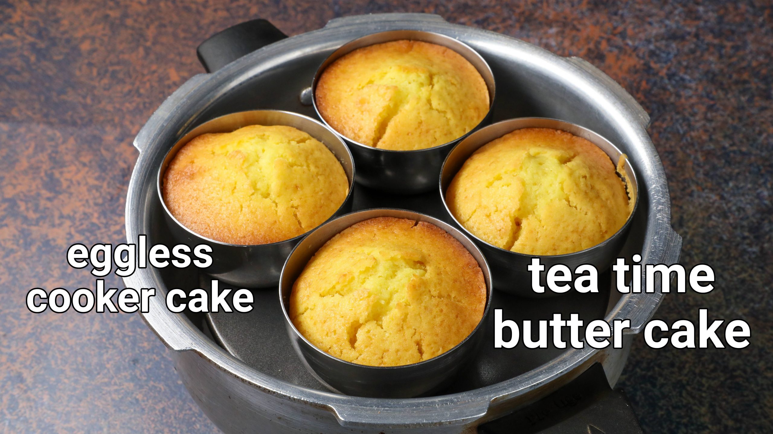 butter cake recipe  tea time cake in steel cups  evening tea cake recipes