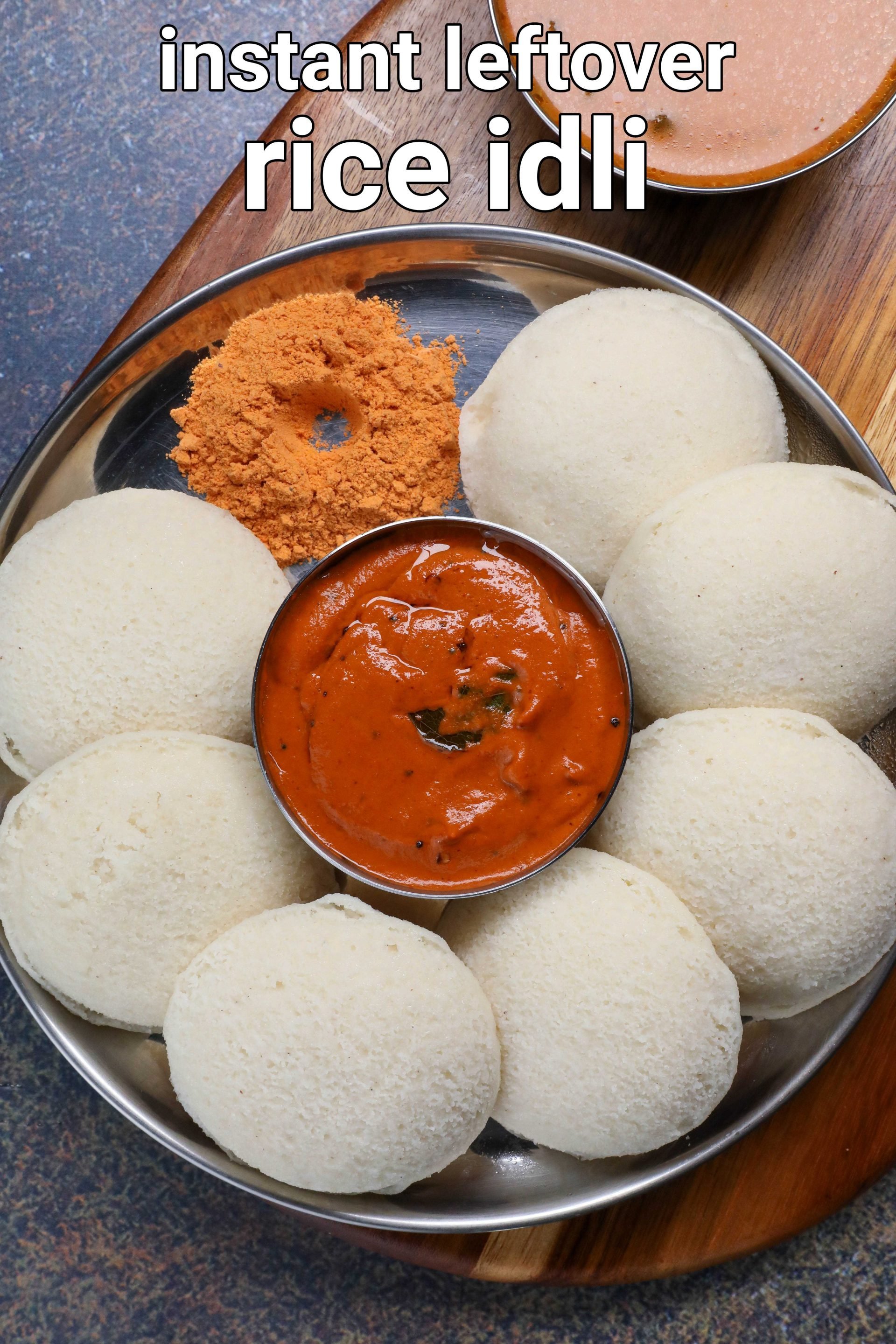 leftover rice idli recipe cooked rice idli instant idli with