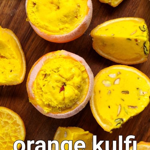 kulfi orange in orange shells
