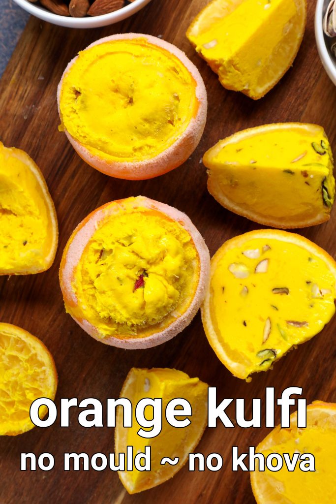 kulfi orange in orange shells