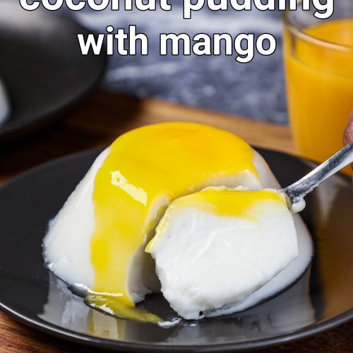 coconut milk mango pudding
