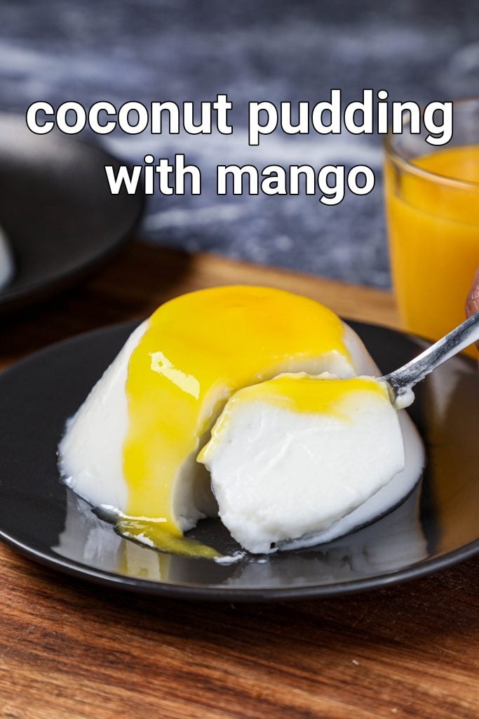 coconut milk mango pudding
