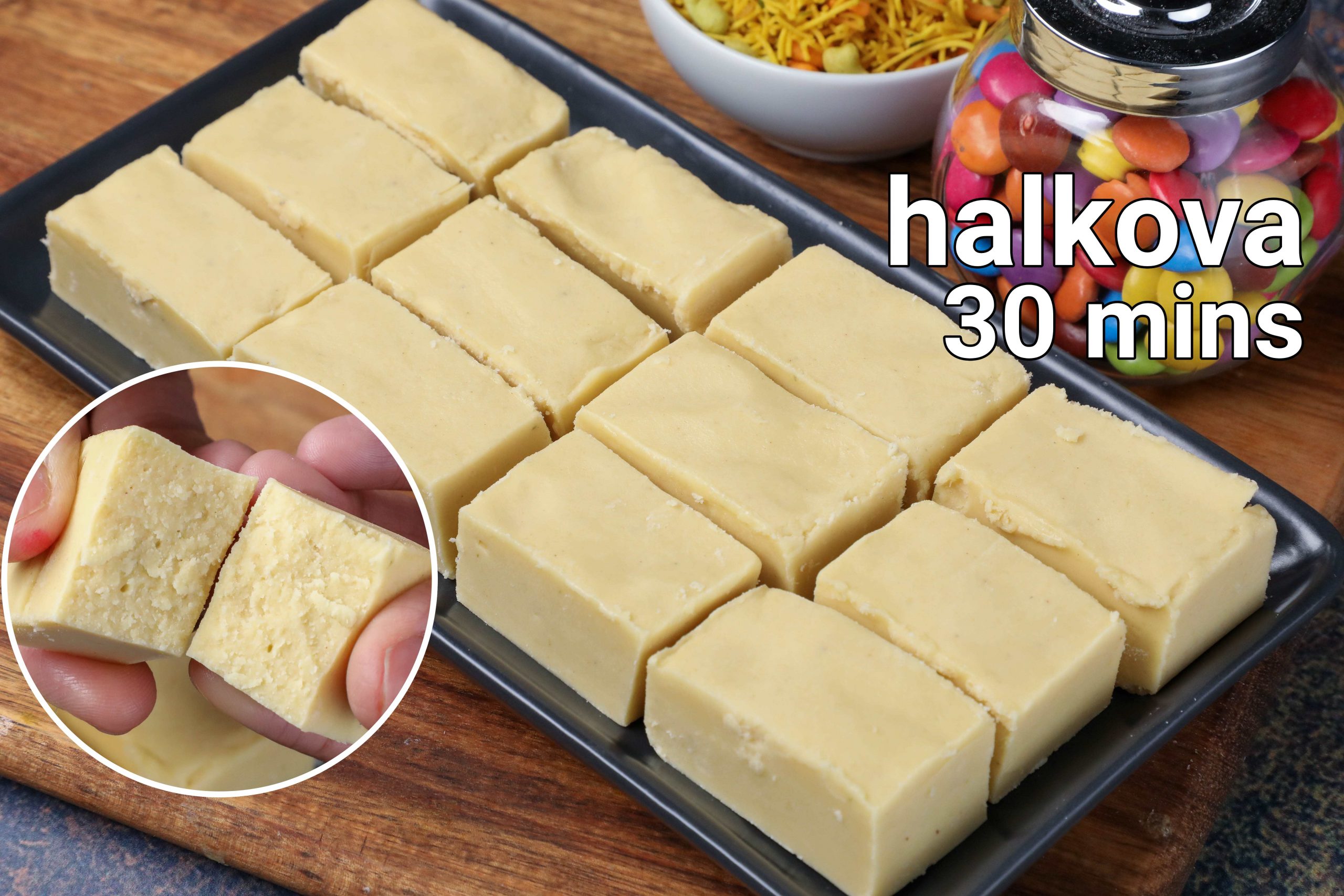 Halkova Recipe 90 S Kids Favourite Sweet Palkova Barfi Maida Barfi