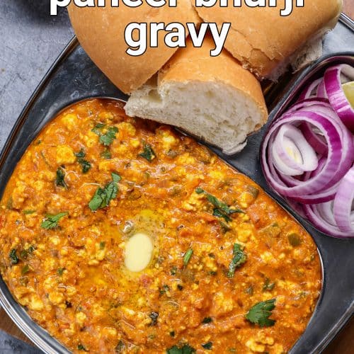 paneer bhurji gravy recipe - dhaba style