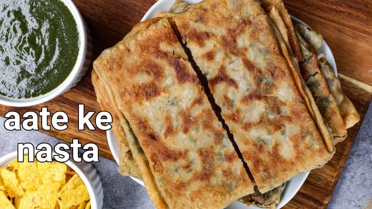 आटे का नाश्ता रेसिपी | aate ka nasta in hindi | गेहूं के आटे का चटपटा नाश्ता
