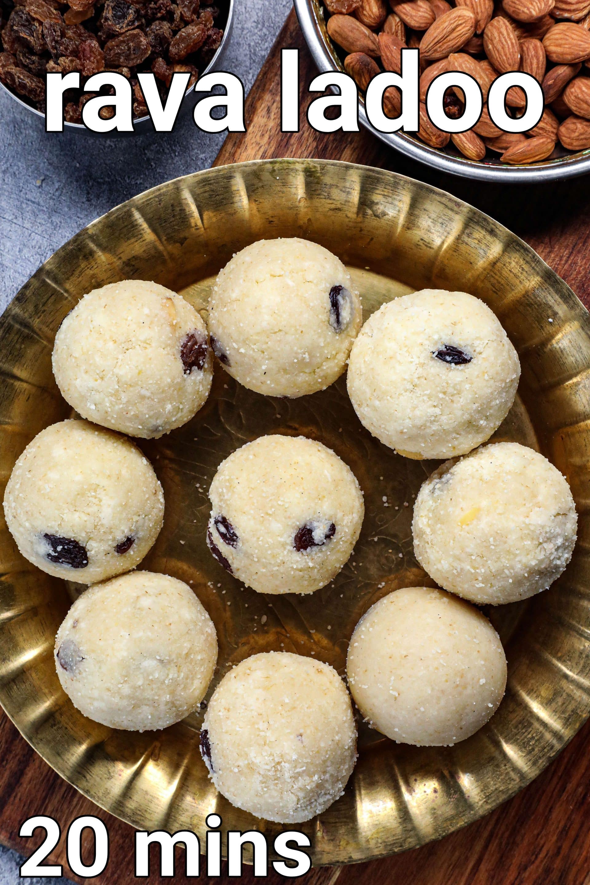 Rava Laddu Recipe Rava Ladoo Recipe Sooji Laddu Or Sooji Ladoo 6583