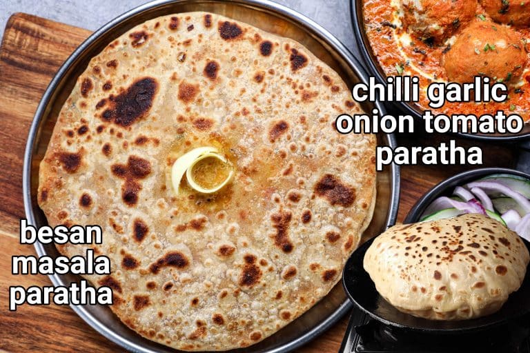 ಟೊಮೆಟೊ ಈರುಳ್ಳಿ ಪರೋಟ ರೆಸಿಪಿ | tomato onion paratha in kannada
