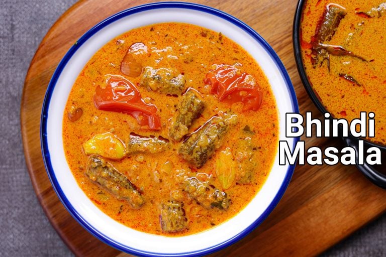 bhindi masala recipe | bhindi ki gravy recipe | okra masala curry