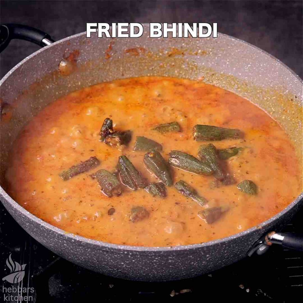 bhindi masala recipe bhindi ki gravy recipe okra masala curry 7 » Healthy Vegetarian Recipes