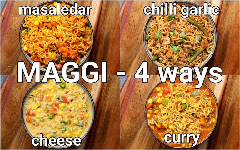 ಮ್ಯಾಗಿ ನೂಡಲ್ಸ್ ರೆಸಿಪಿ | maggi noodles in kannada | ಮ್ಯಾಗಿ ಮಸಾಲಾ 4 ವಿಧ