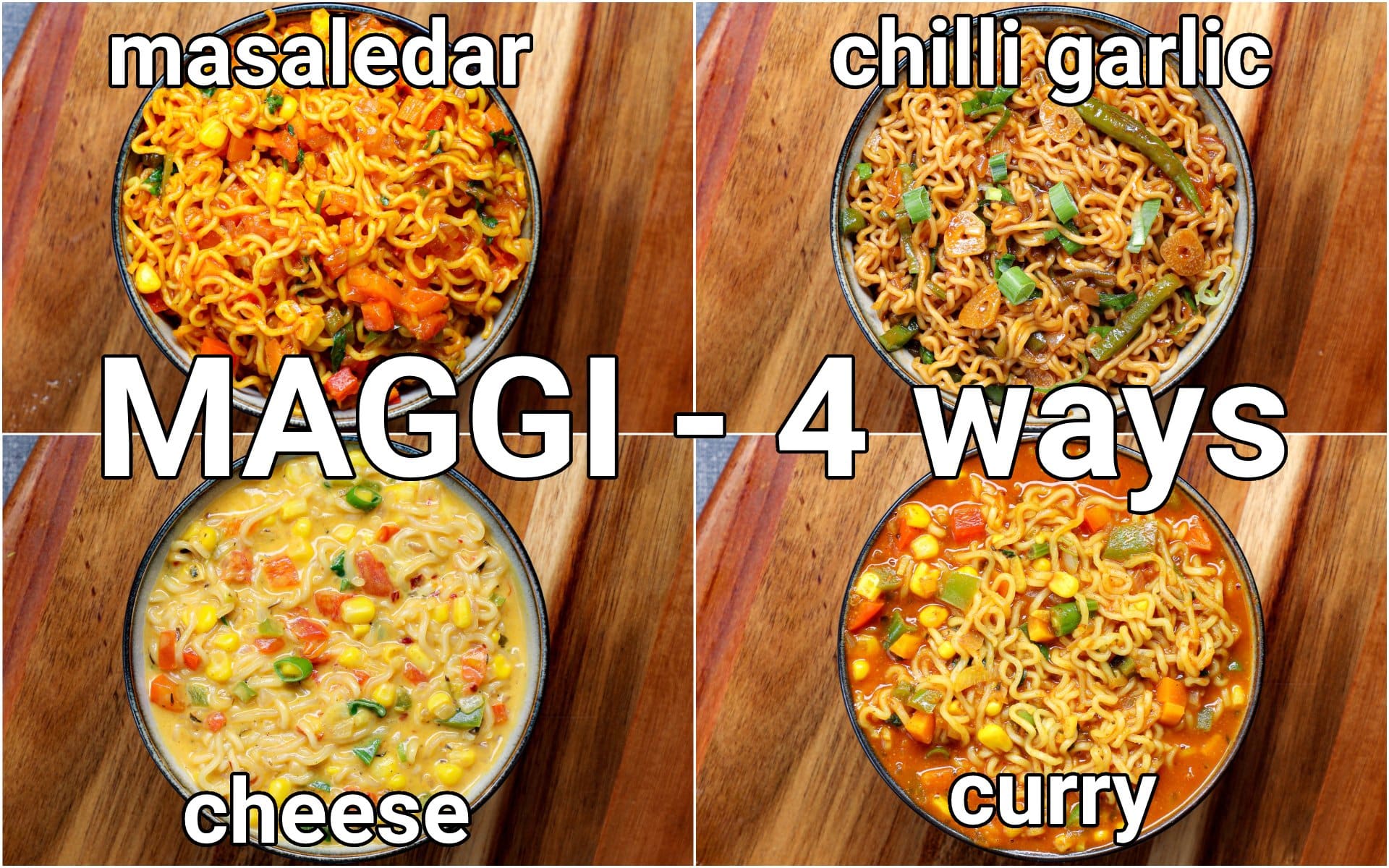 Vegetable Masala Maggi Recipe  Masala Maggi Noodles - VegeCravings