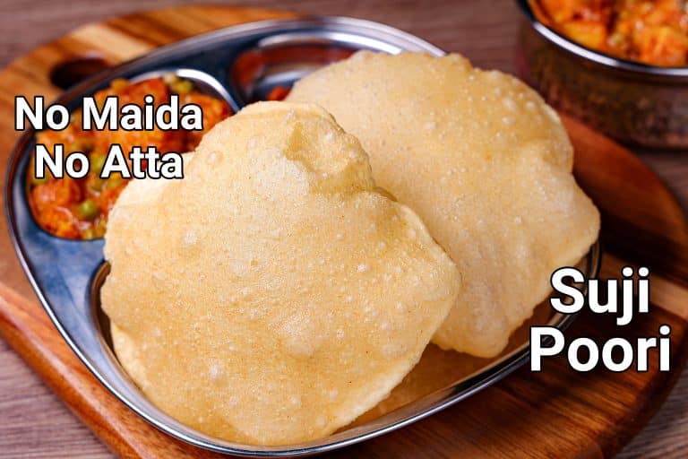 सूजी की पूरी रेसिपी | suji ki puri in hindi | रवा पूरी | सेमोलिना पूरी ब्रेड
