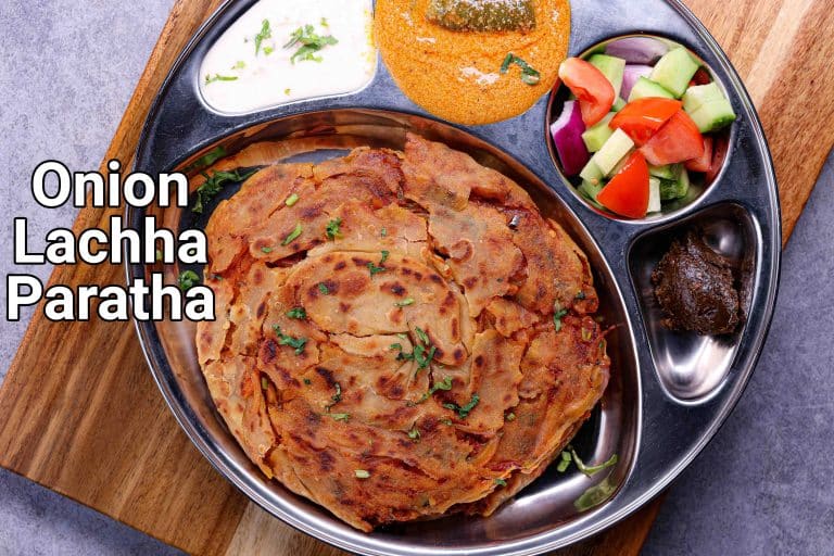 Onion Lachha Paratha Crisp & Soft