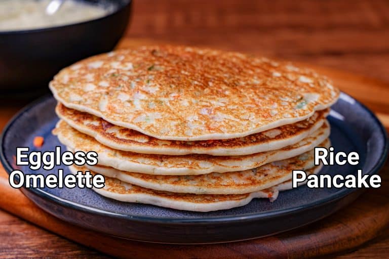 Rice Pancake Recipe – No Egg | Instant Rice Flour Pancakes or Omelets
