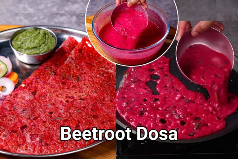 बीटरूट डोसा रेसिपी | Beetroot Dosa in hindi | कुरकुरी स्वस्थ चुकंदर गुलाबी डोसा