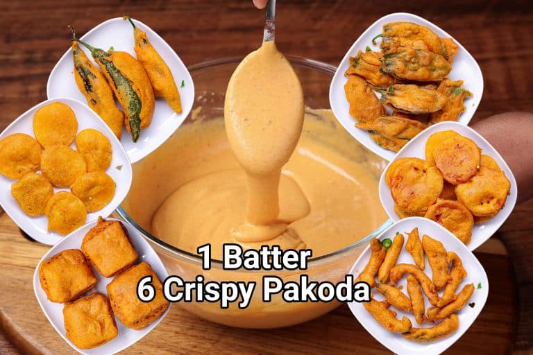 Pakora Batter Recipe | Multipurpose Bajji Batter for 6 different Pakoda
