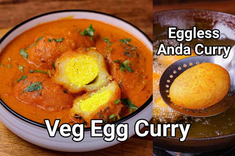 Veg Egg Curry Recipe | Eggless Veg Anda Curry with Aloo Paneer