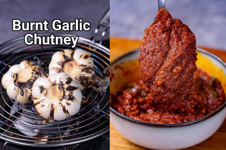 village style burnt chilli garlic chutney recipe