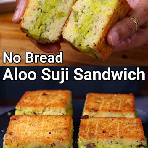 No Bread Masaledar Aloo Stuffed Sooji Nasta