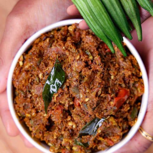 Bhindi Chutney Recipe