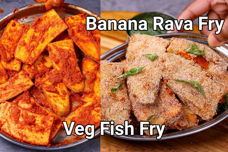 raw banana fish fry