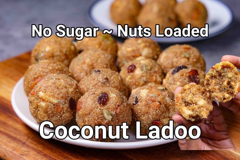 Coconut Ladoo | No Sugar Nariyal Ke Laddu