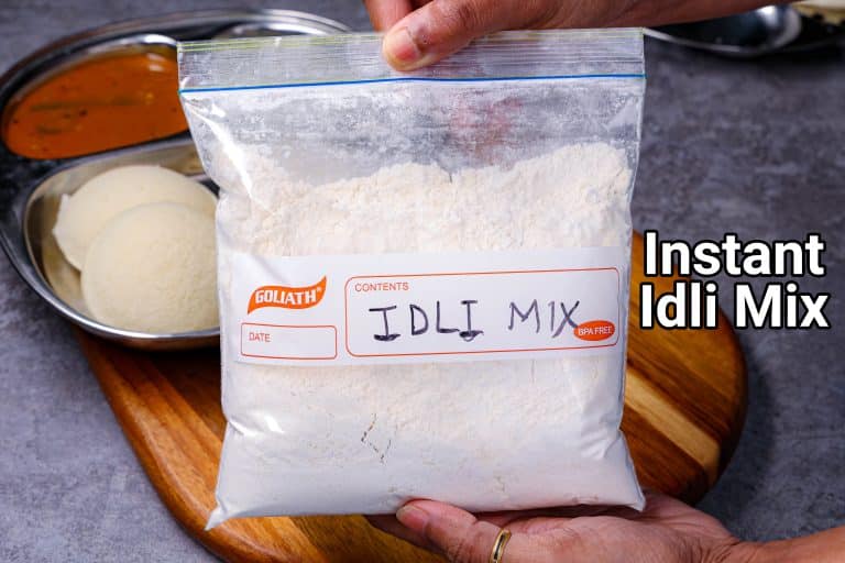 Instant Idli Mix Recipe | Idli Mix Powder | Soft Idli Premix – 10 Minutes