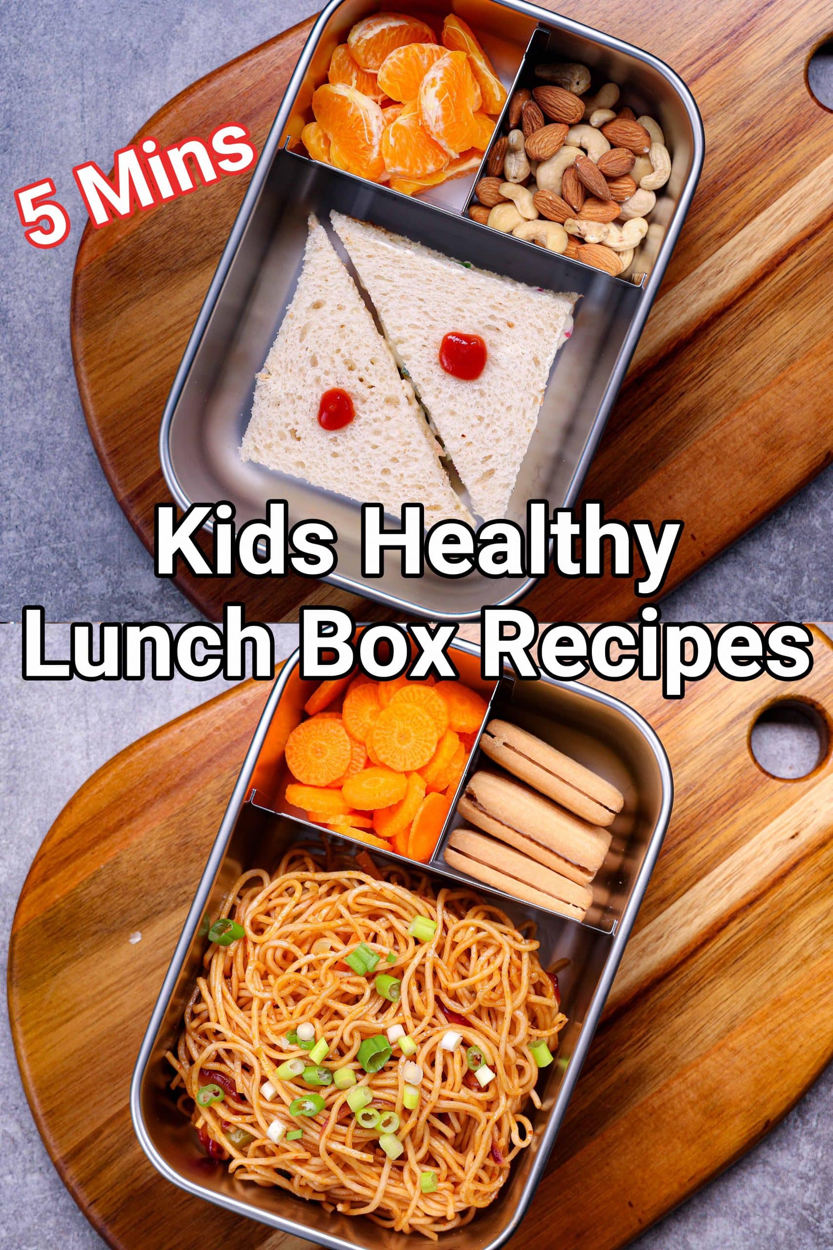 6 Lunch Box Ideas for Kids  6 Healthy Lunch Box Recipes for 6