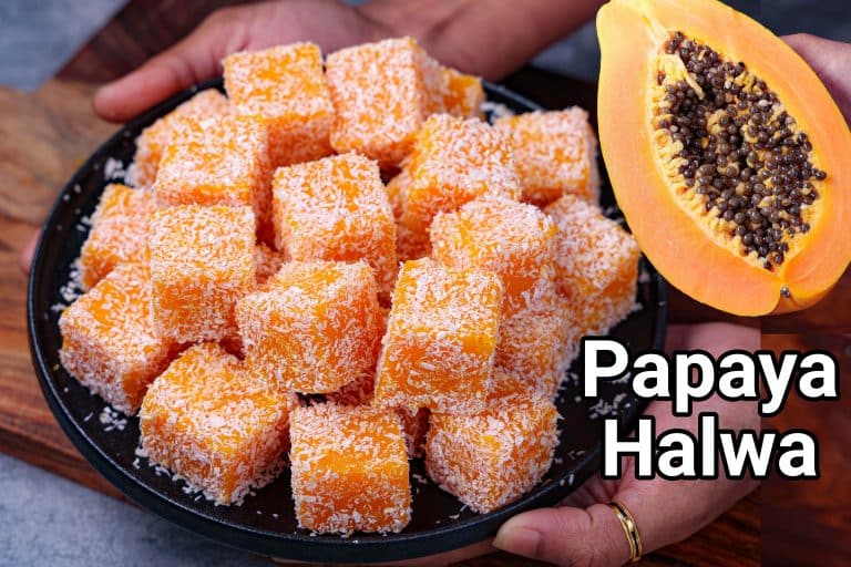 पपीते का हलवा रेसिपी | Papaya Halwa in hindi | पपाया जेली डिलाइट