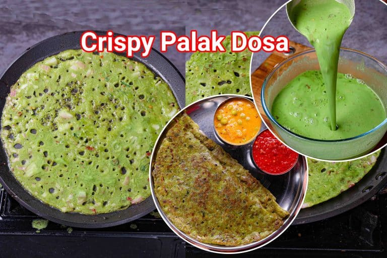 Instant Crispy Palak Dosa