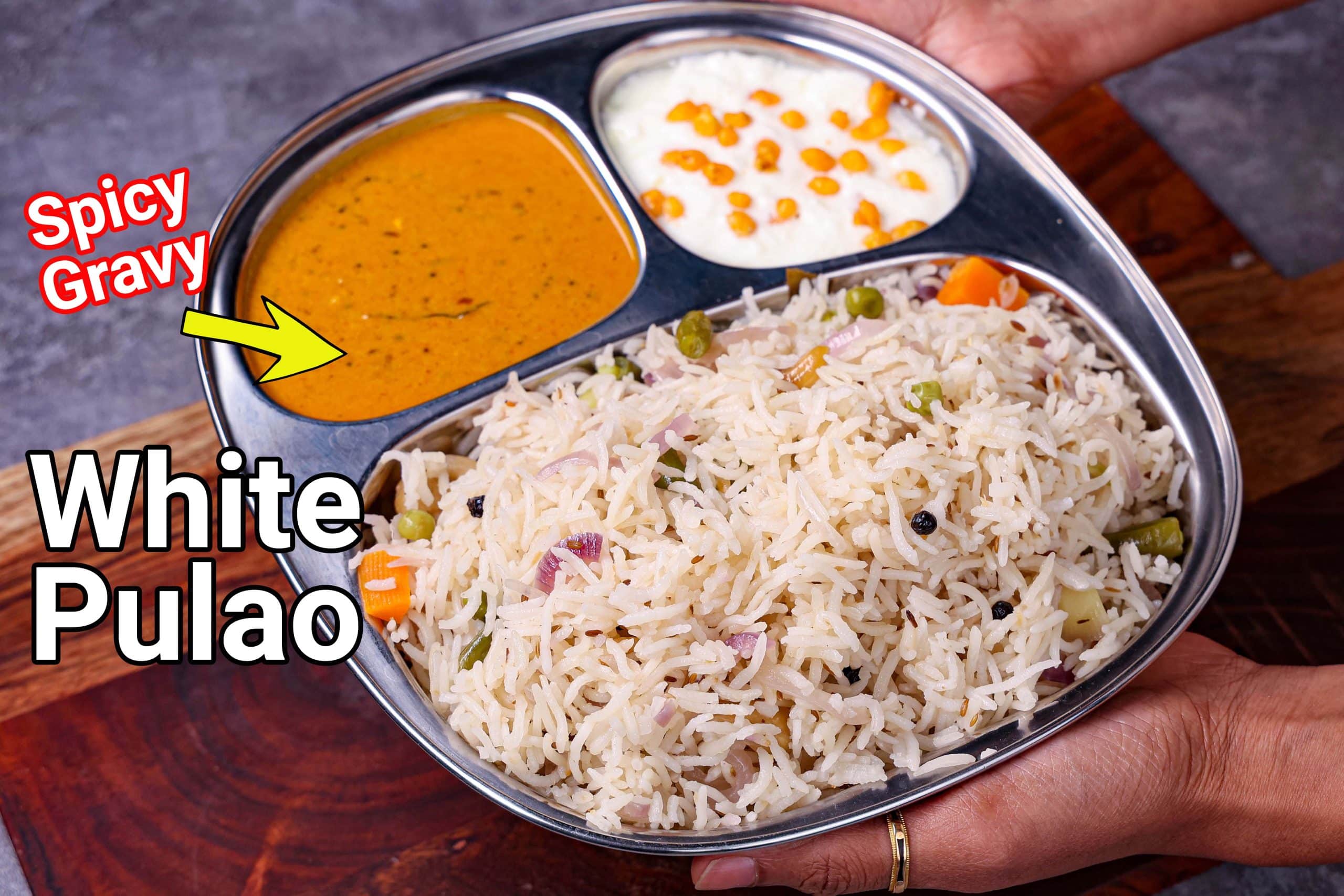 White Pulao Recipe White Veg Pulao Simple Spicy Curry