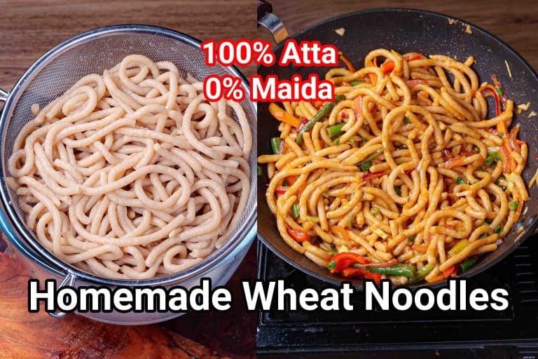 Atta Noodles Recipe | Homemade Hakka Wheat Noodles