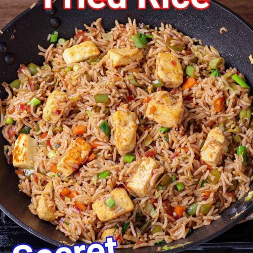 Paneer Fried Rice Recipe with Secret Sauce - Street Style