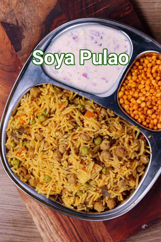 Protein Rich Soya Pulao - Soya Rice