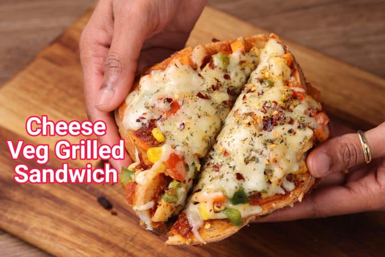 Cheese Vegetable Sandwich On Tawa