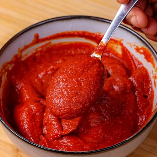 Red chilli garlic chutney