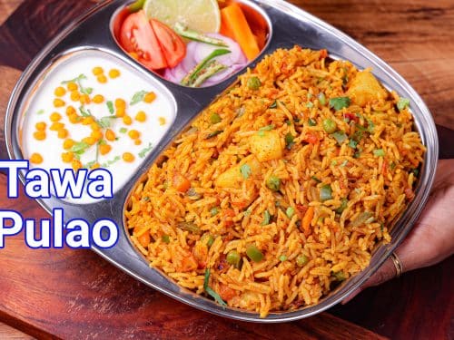 Hebbar S Kitchen   Tawa Pulao Recipe Mumbai Tawa Pav Bhaji Pulao 2 500x375 