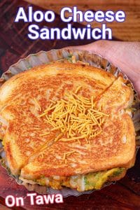 Aloo Cheese Toast Sandwich Recipe