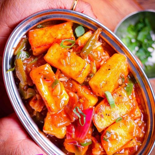 Pepper Garlic Paneer Fry - Quick Starter