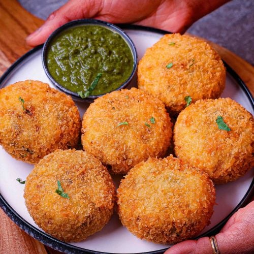 Vegetable Poha Cutlets