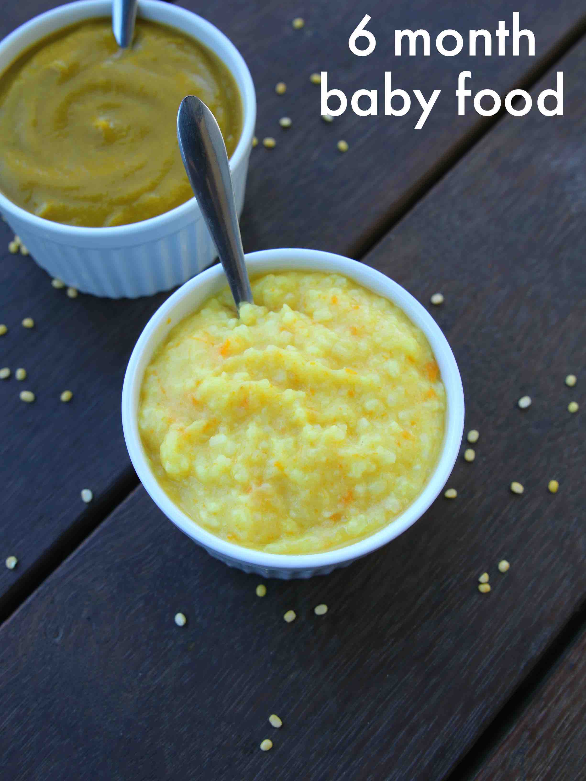 puree food for baby 6 months