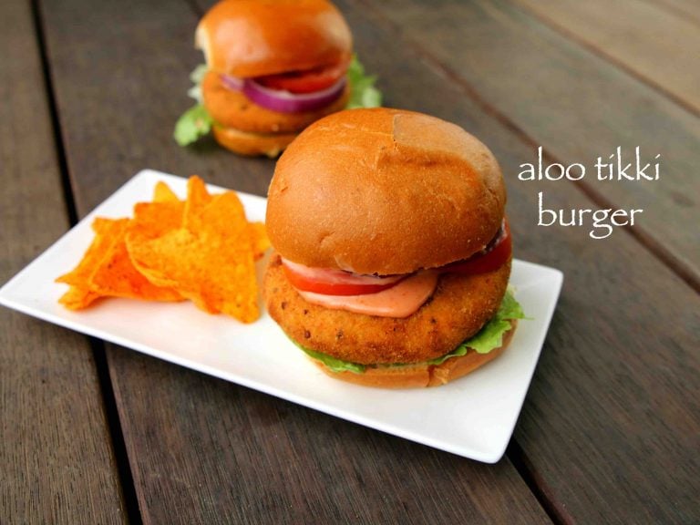 आलू टिक्की बर्गर रेसिपी | aloo tikki burger in hindi | मेकआलू टिक्की | बर्गर टिक्की