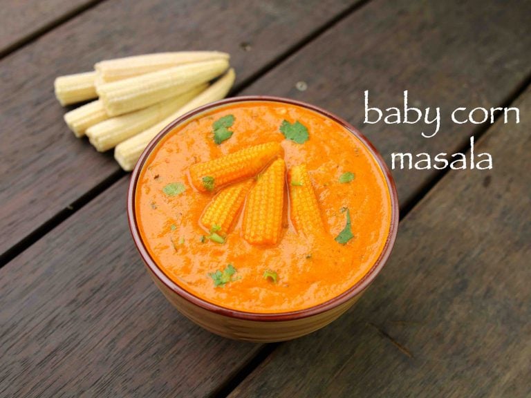 baby corn masala recipe | baby corn gravy | baby corn curry