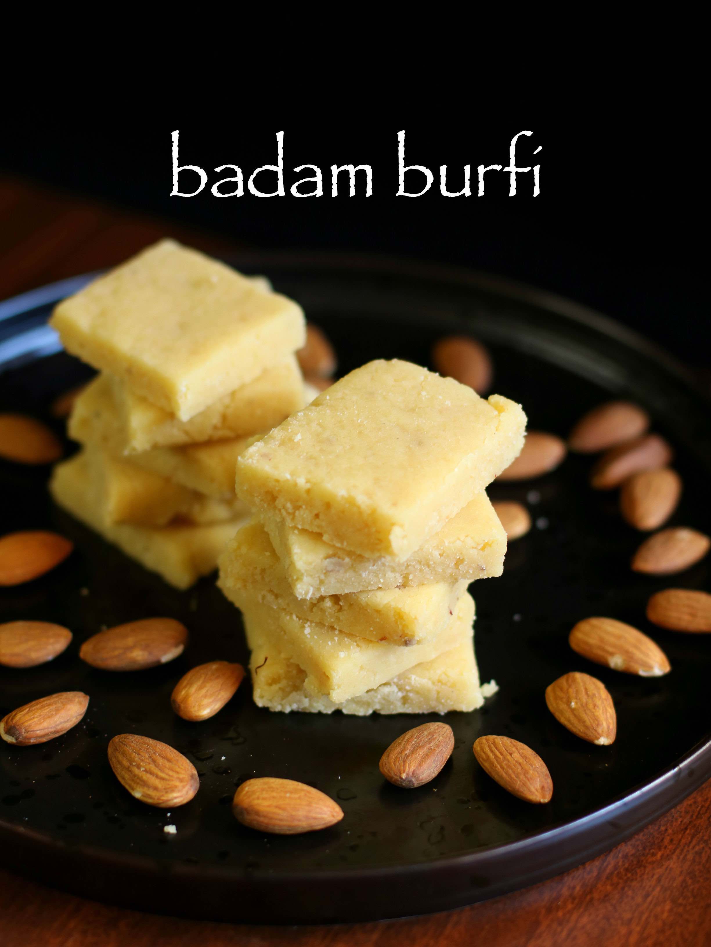 Badam Burfi Recipe Almond Burfi Recipe Badam Katli Recipe