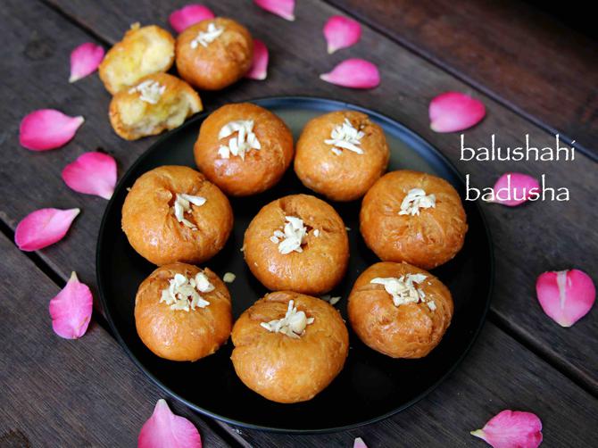 balushahi recipe | badusha recipe | badusha sweet or badhusha sweet