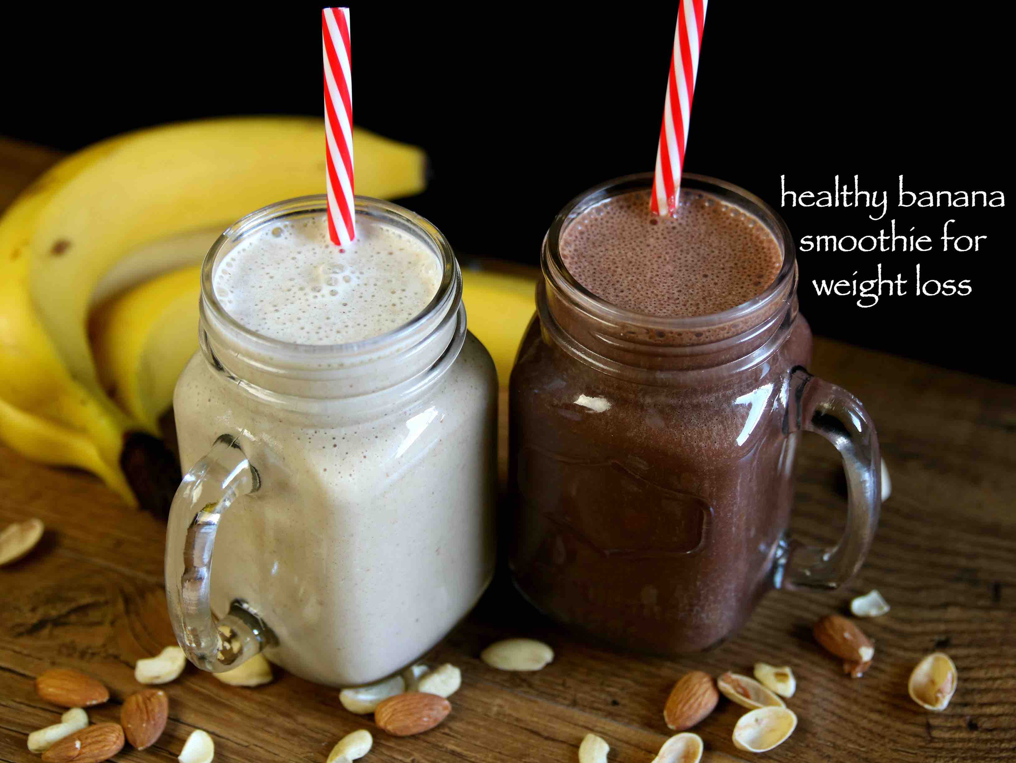 banana smoothie recipe | dates & chocolate smoothie | weight loss recipes