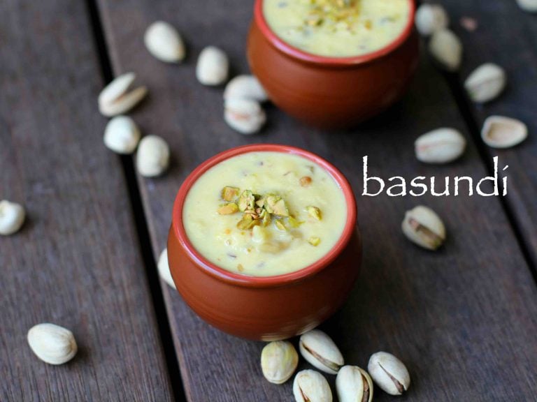 basundi recipe | how to make basundi sweet | easy milk basundi