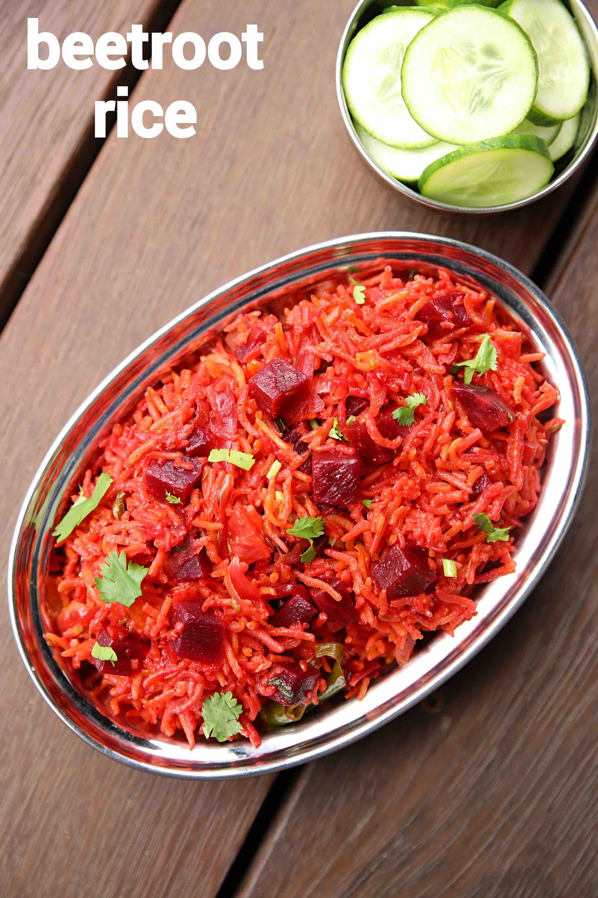 Beetroot Rice Recipe Beetroot Pulao How To Make Beetroot Rice