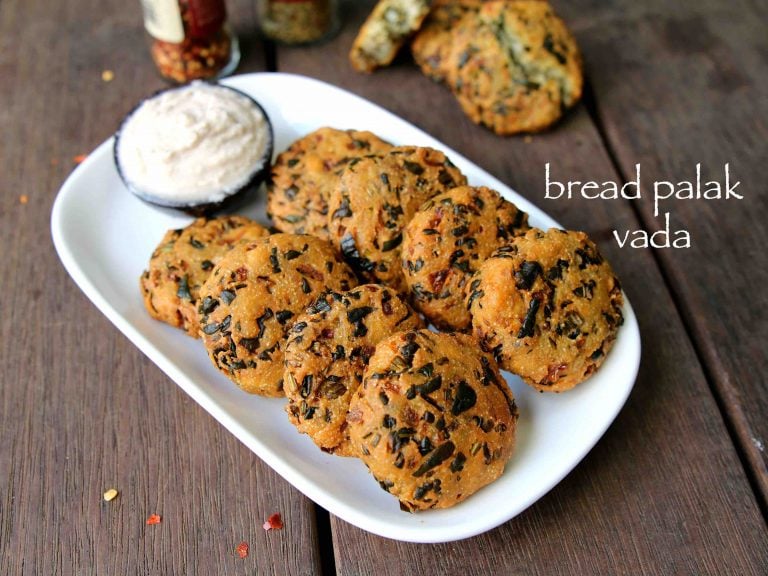 ब्रेड वड़ा रेसिपी | bread vada in hindi | ब्रेड पालक वड़ा | पालक ब्रेड वड़ा